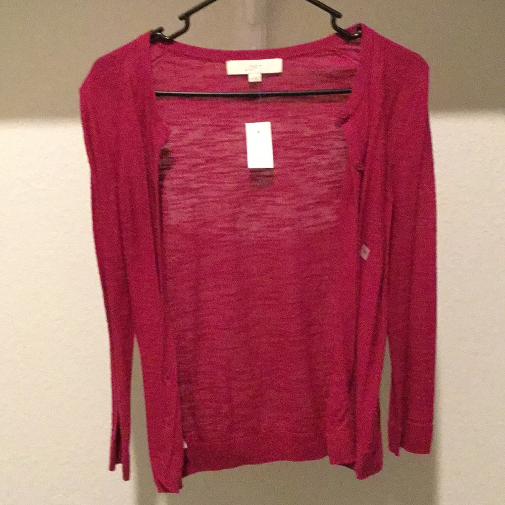 LOFT pink sweater